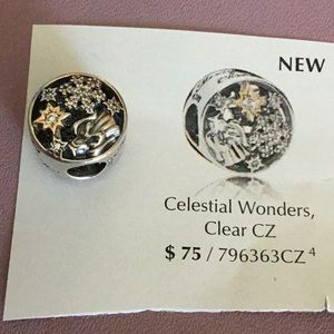 Pandora Celestial Wonders Charm NEW Sterling & 14K